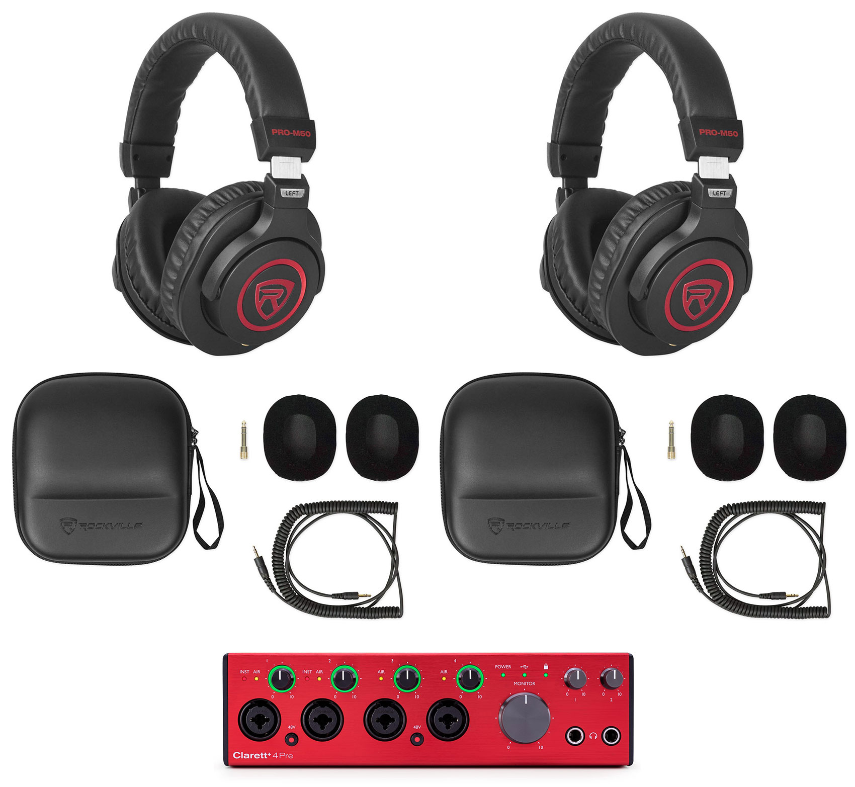 Focusrite Clarett+ 4Pre USB-C Audio Recording Interface JFET