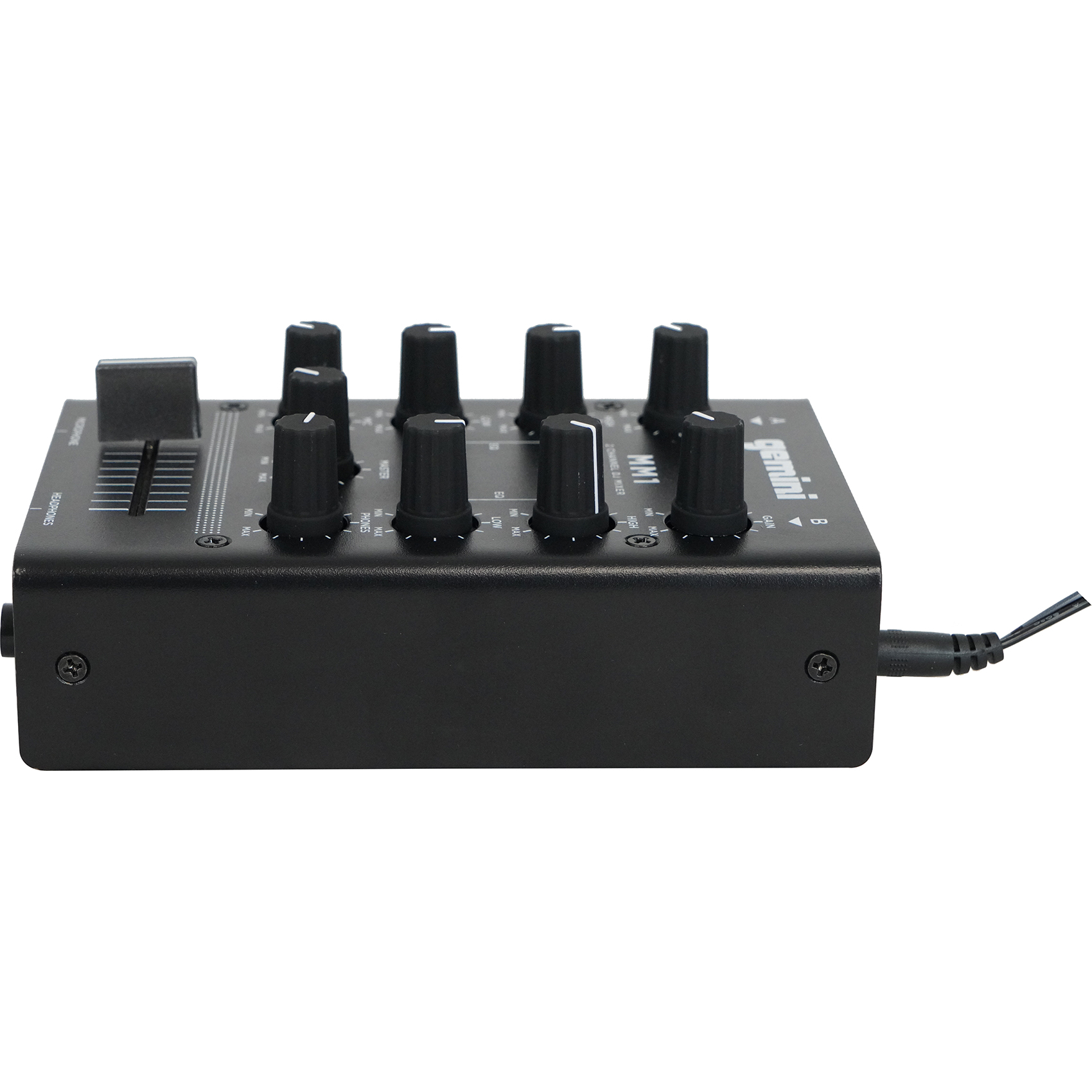 Gemini MM1 Professional Audio Pocket-Sized 2-Channel DJ Mixer w/ 2