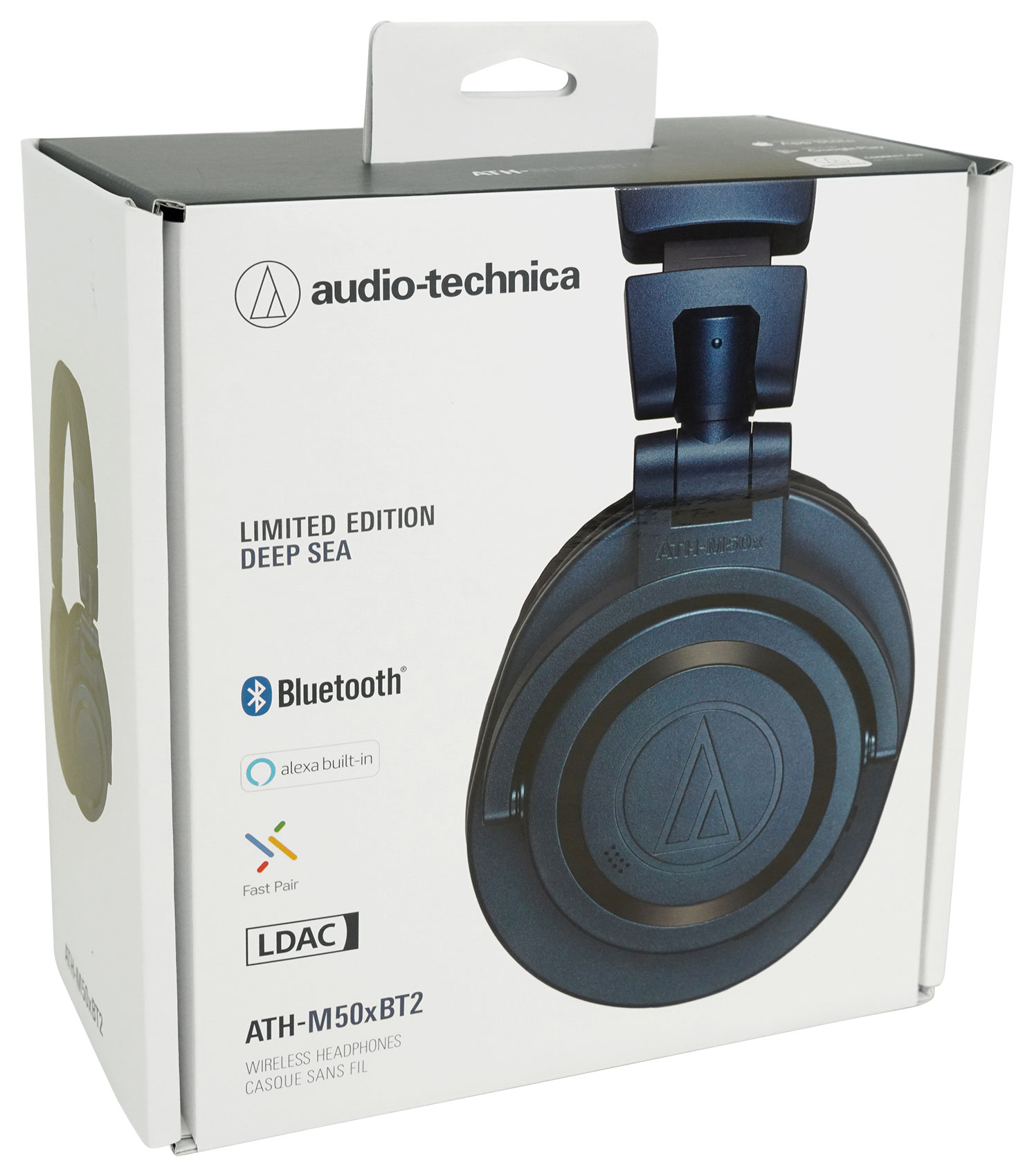Casque audio Audiotechnica ATH-M50xBT2DS, edition limitee Deep Sea, casque  circum-aural Bluetooth Audio-Technica - ATH-M50XBT2DS