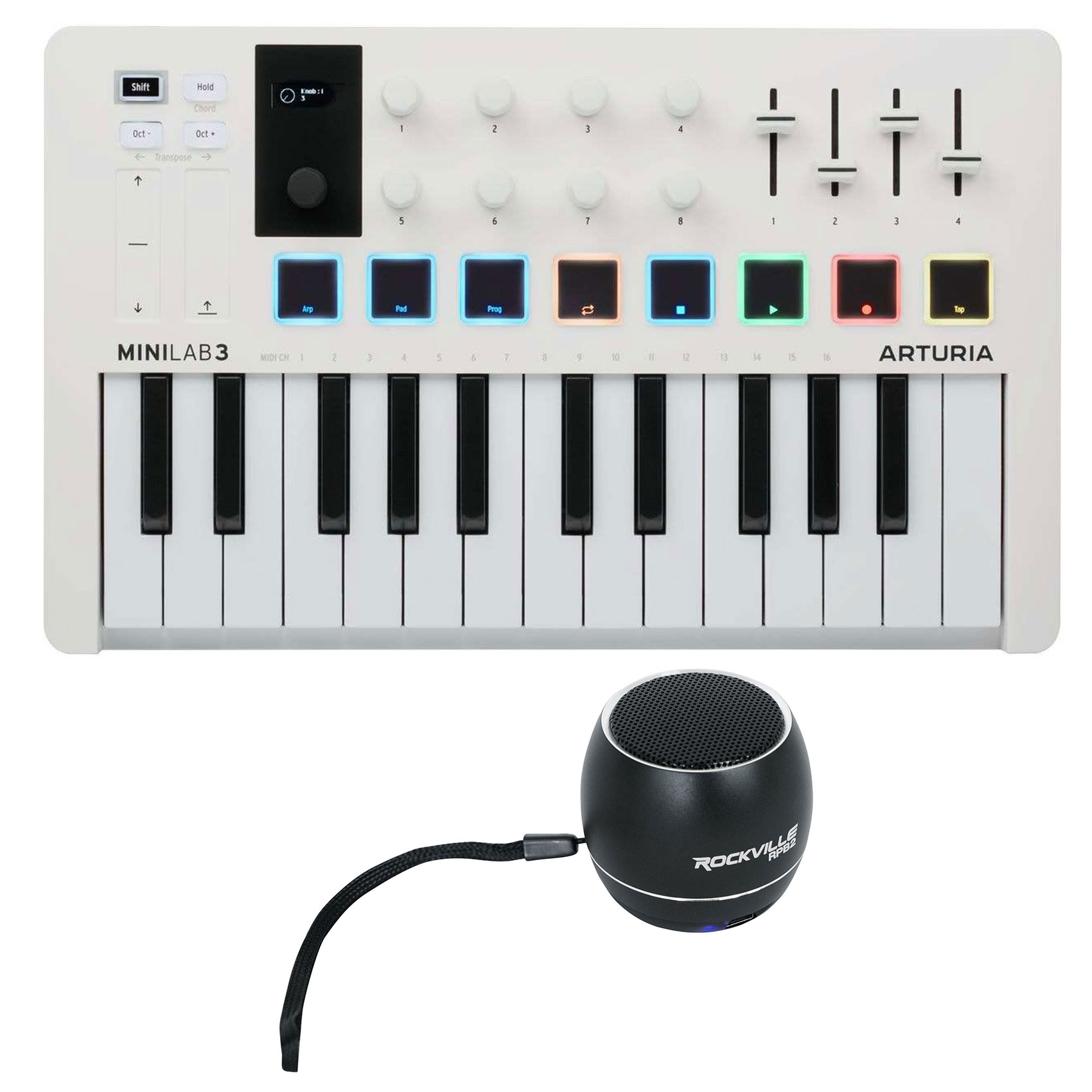 Arturia Minilab 3 25-Key USB MIDI Music Production Keyboard Controller 