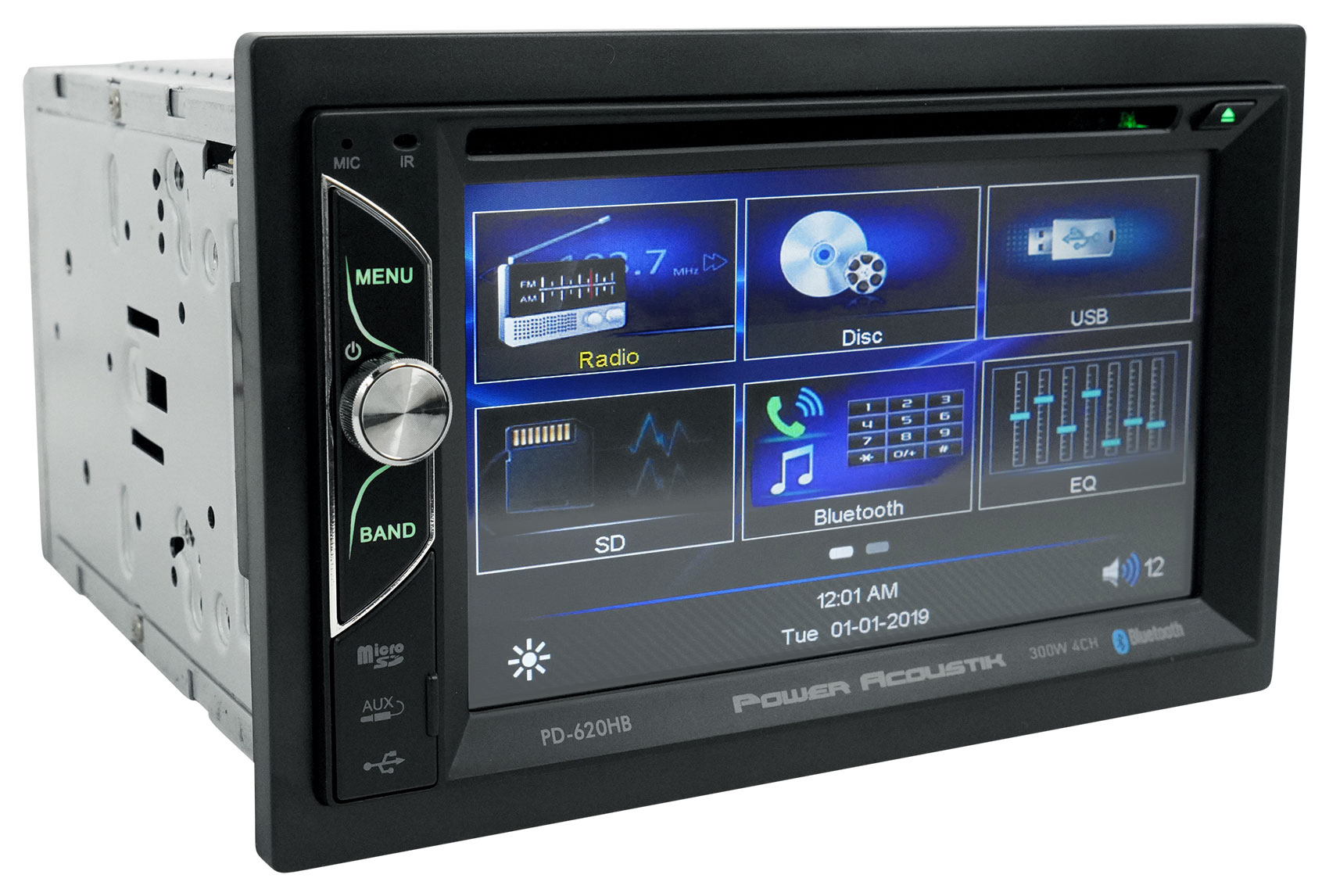 Power Acoustik PD-620HB 6.2” Car Monitor DVD/CD Receiver w