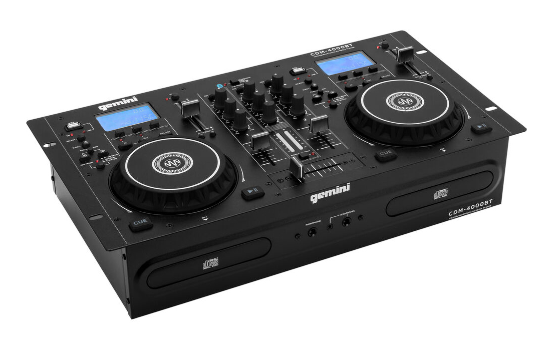 Gemini CDM-4000BT Dual DJ CD/USB Media Player with Bluetooth +