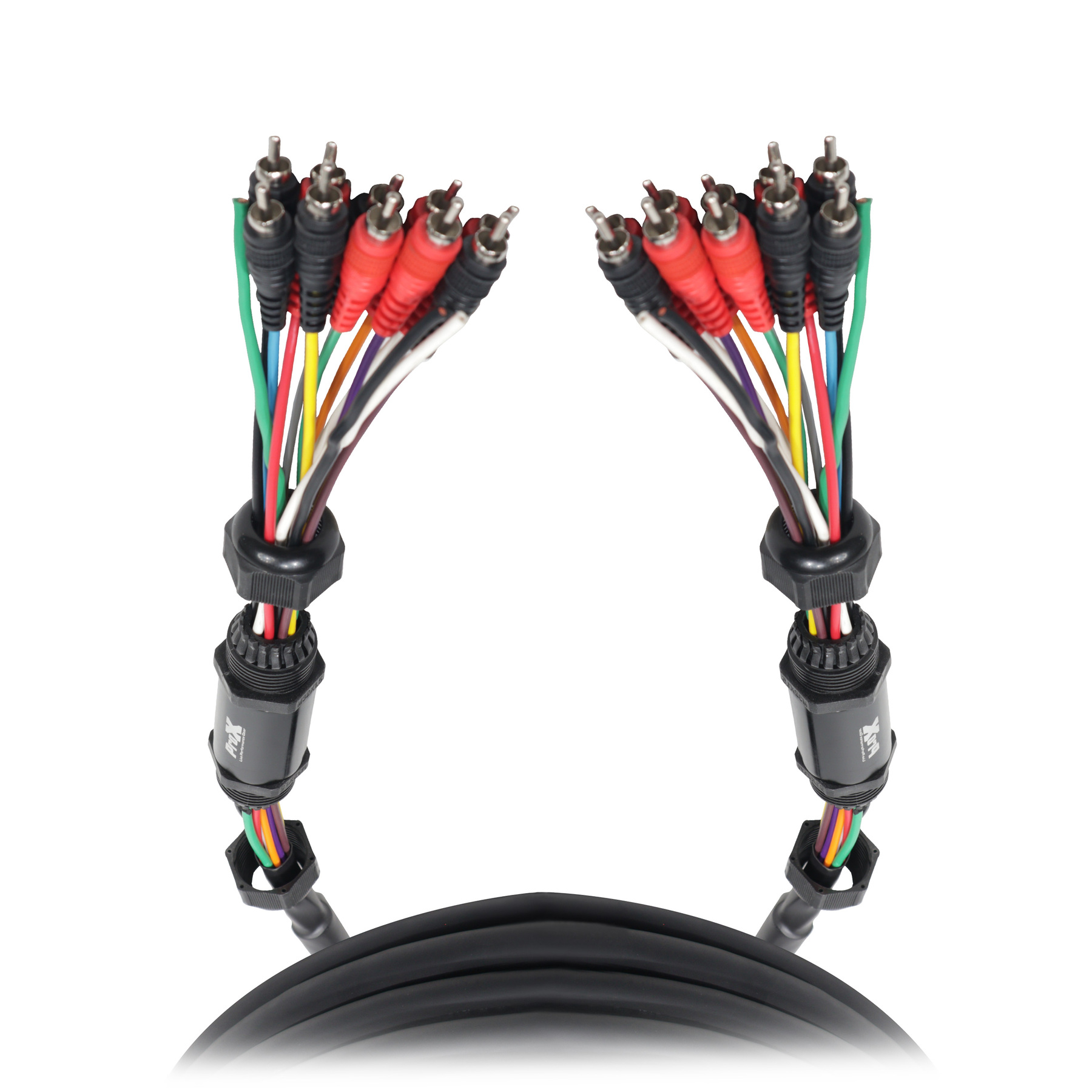 ProX XC-MEDOOZA100 Medusa Style 100' 10 RCA Channel 3 Power Cable