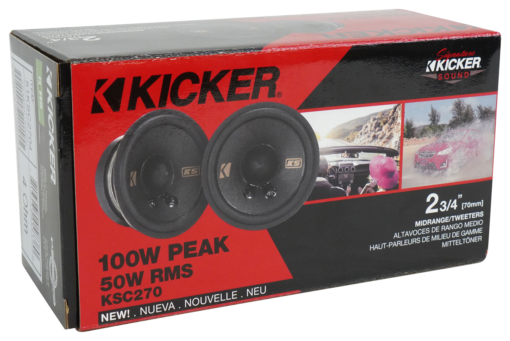 KICKER KSC270 2.75インチ スピーカー Kicker KSC270 2.75