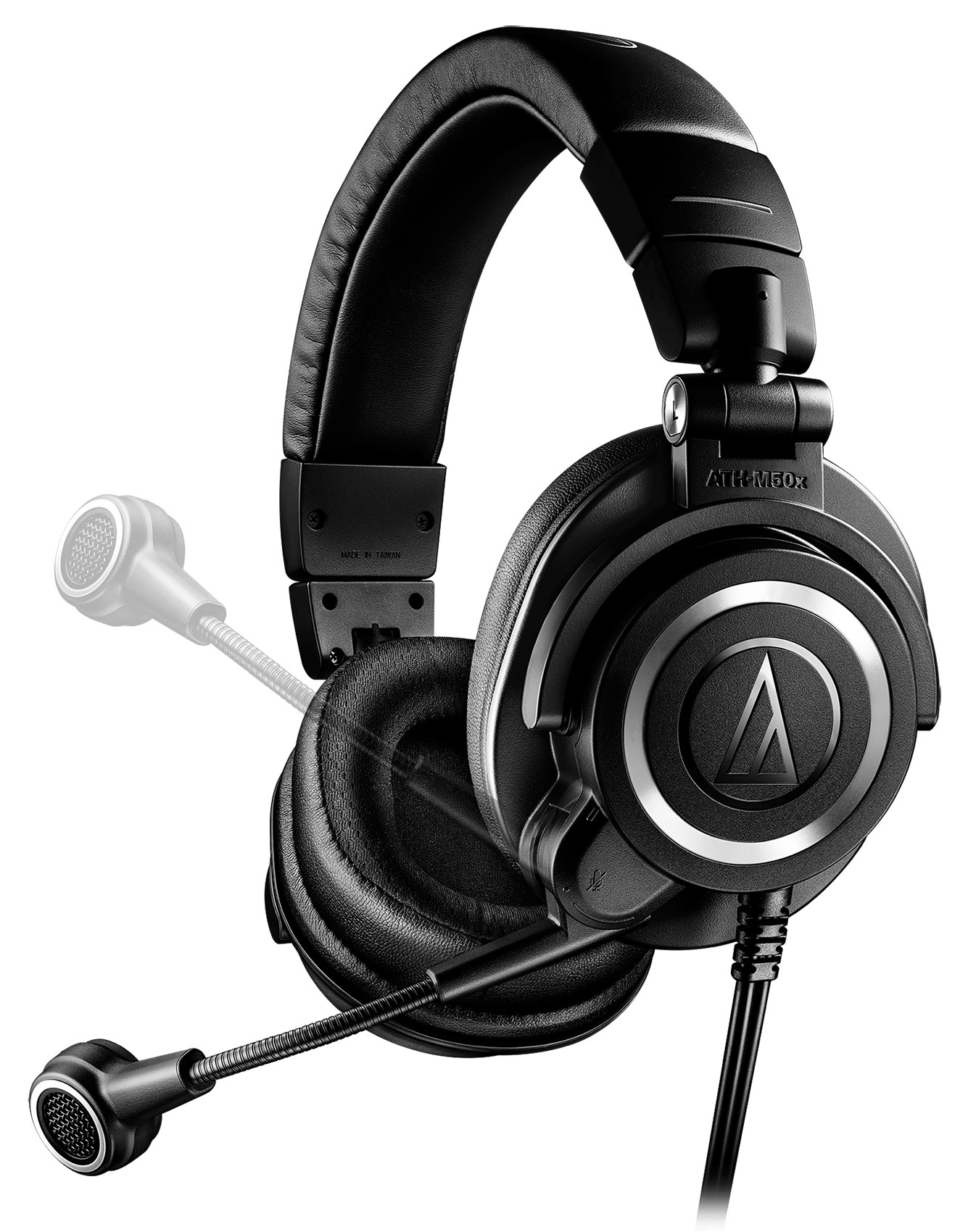 美品 audio technica ATH-M50x ブラック Audio Technica ATH-M50XSTS Professional Headphone + Mic for
