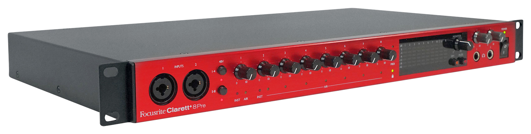 Focusrite Clarett+ 8Pre USB-C Audio Recording Interface, 8 Mic