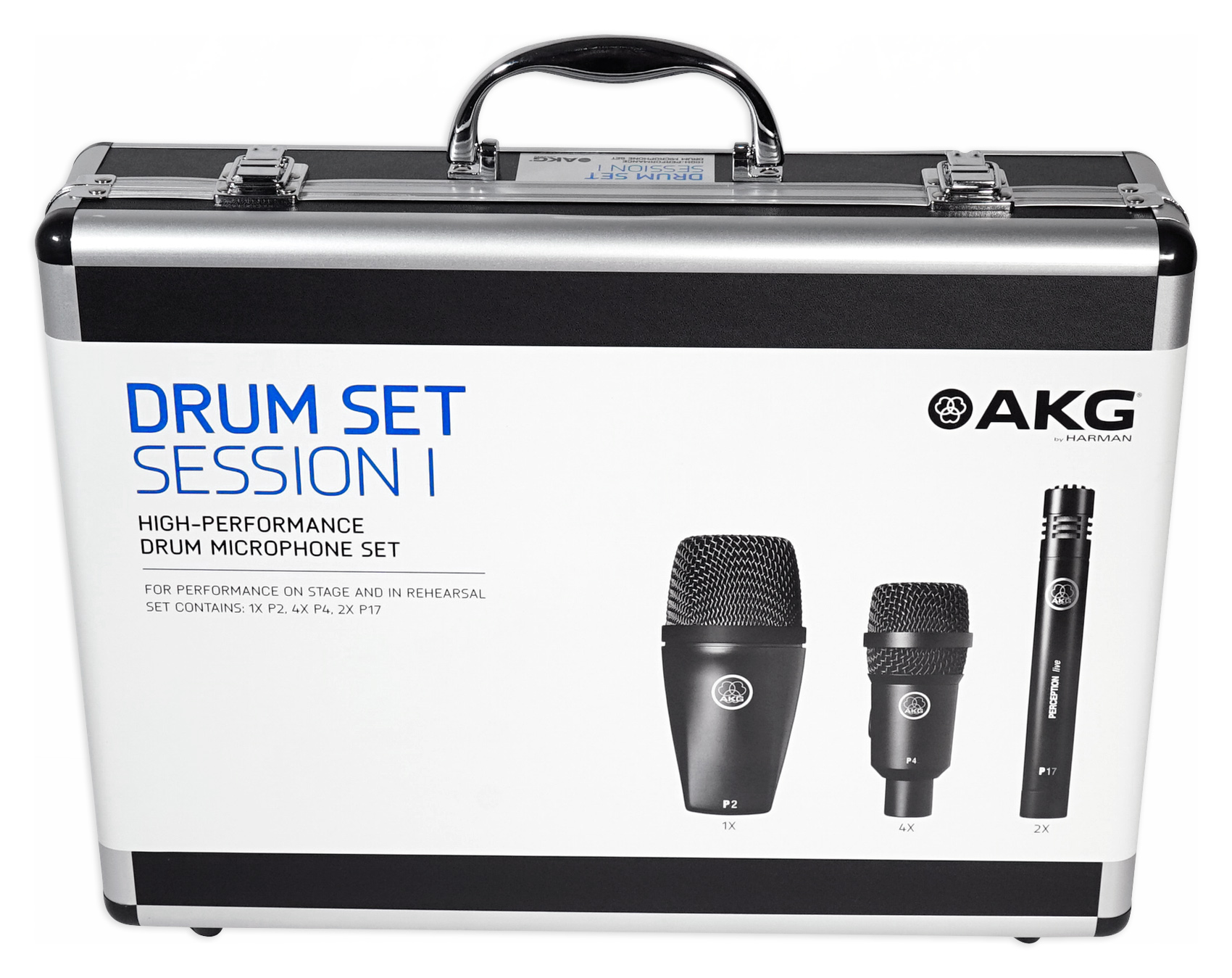 AKG Drum Set Session I (7) Microphone Kit w/ Bass/Overhead/Snare