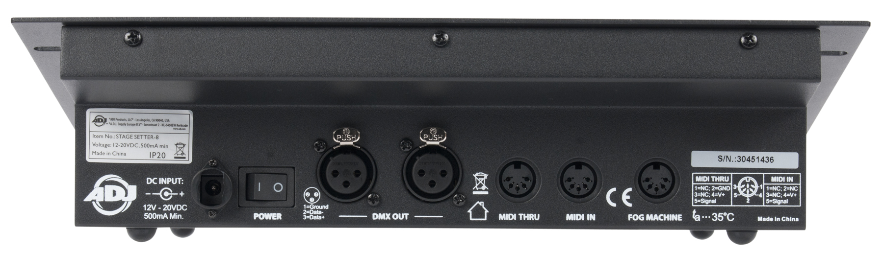 DJ機材 ADJ STAGE SETTER 8 ADJ Stage Setter 8 DMX Controller From ECS - 16 Channels For