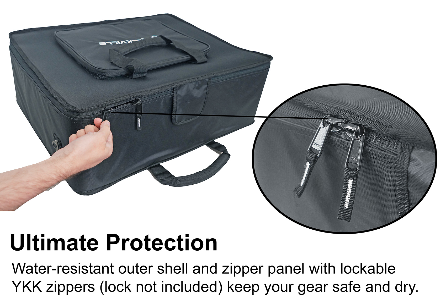 Rockville Pro Mixer Bag w/6 Padded Dividers Fits Allen