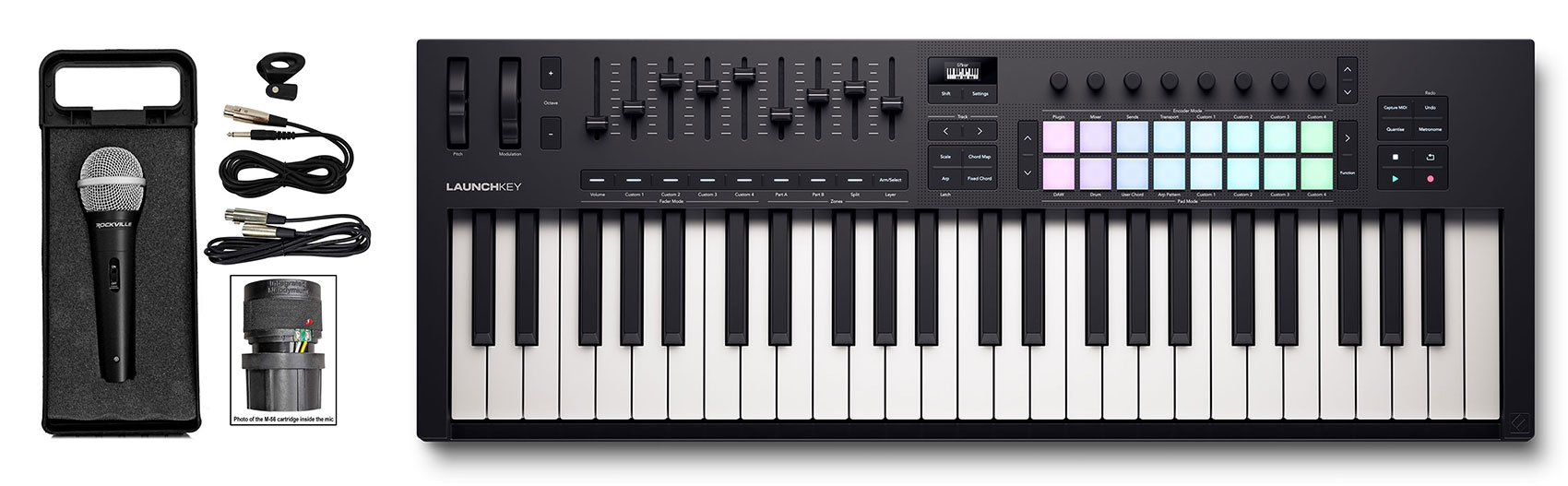 novation launchkey 49 mk3 midiキーボード Novation Launchkey 49 MK3 Keyboard Controller STUDIO KIT