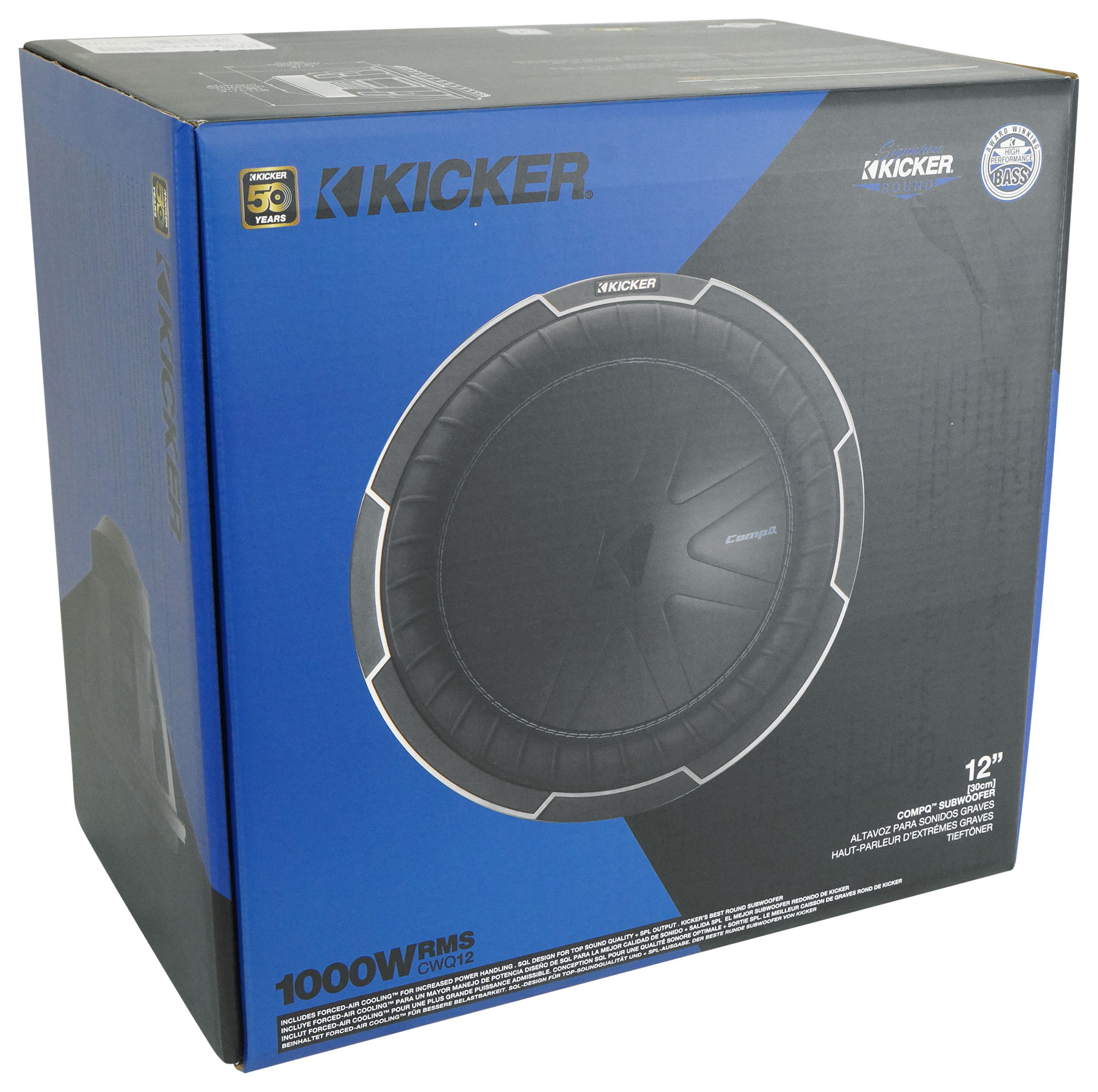 Kicker CompQ CWQ12インチ サブウーファー 【公式通販】