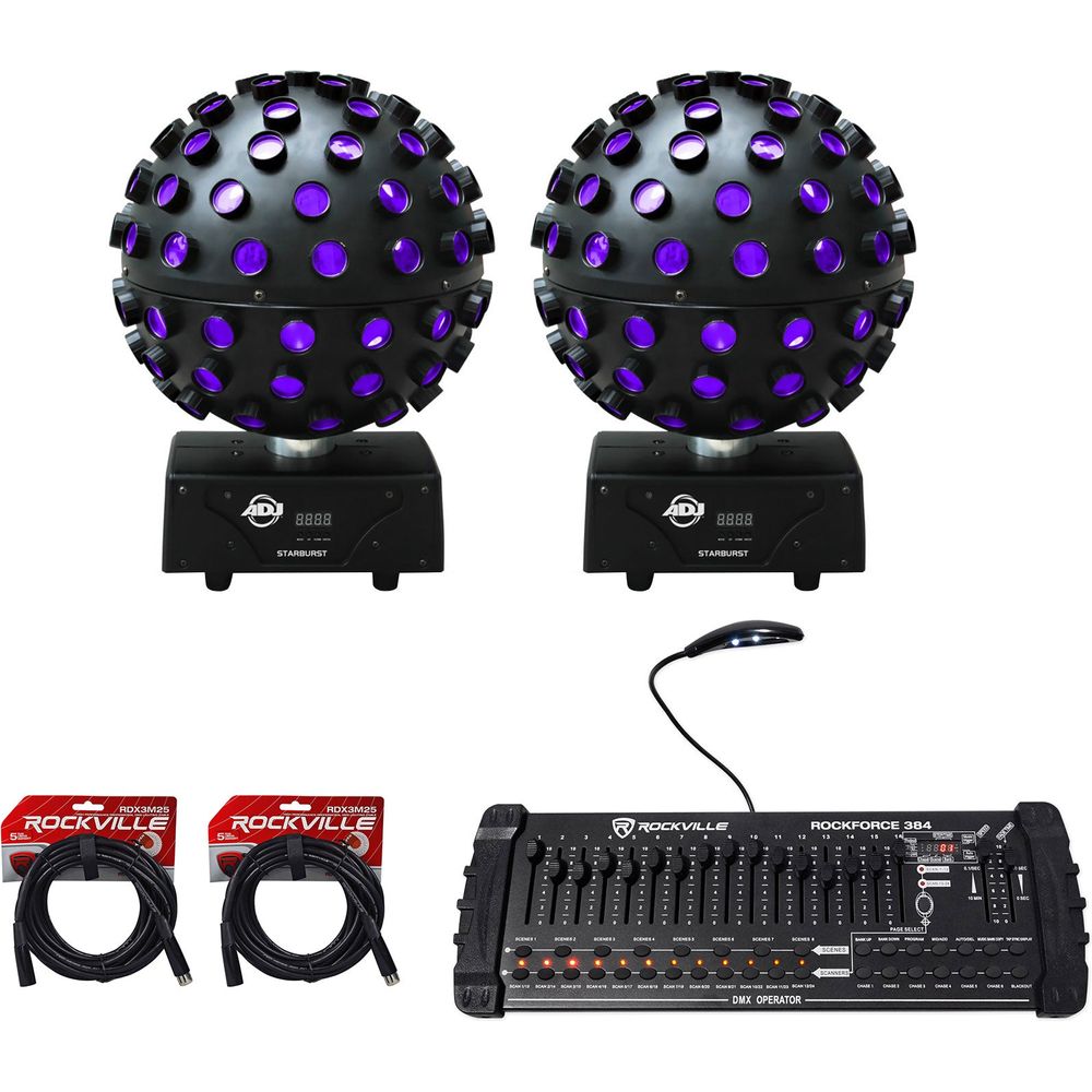 ADJ　STARBURST ライティング Amazon.com: (2) American DJ ADJ Starburst Sphere Shooting
