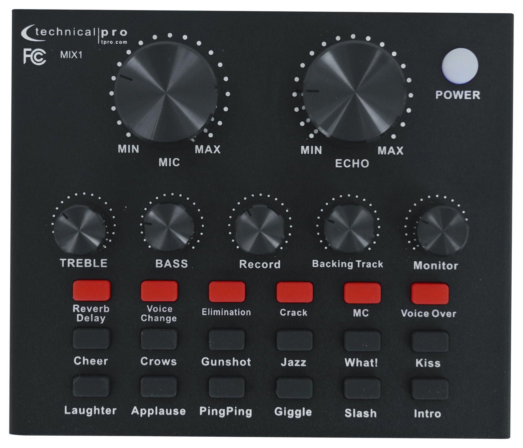 Technical Pro MIX1 Rechargeable Podcast Podcasting Recording USB