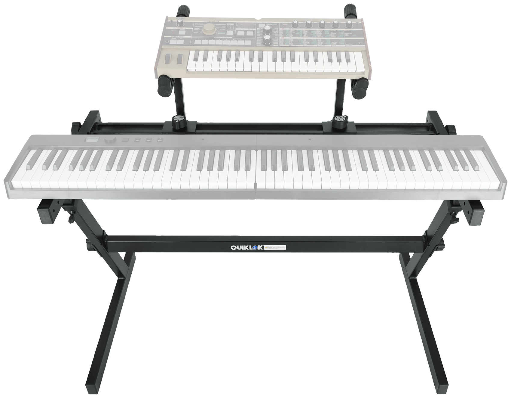 Quik Lok Z-726L 2-Tier Z-Style Keyboard Stand 44 inch Width +