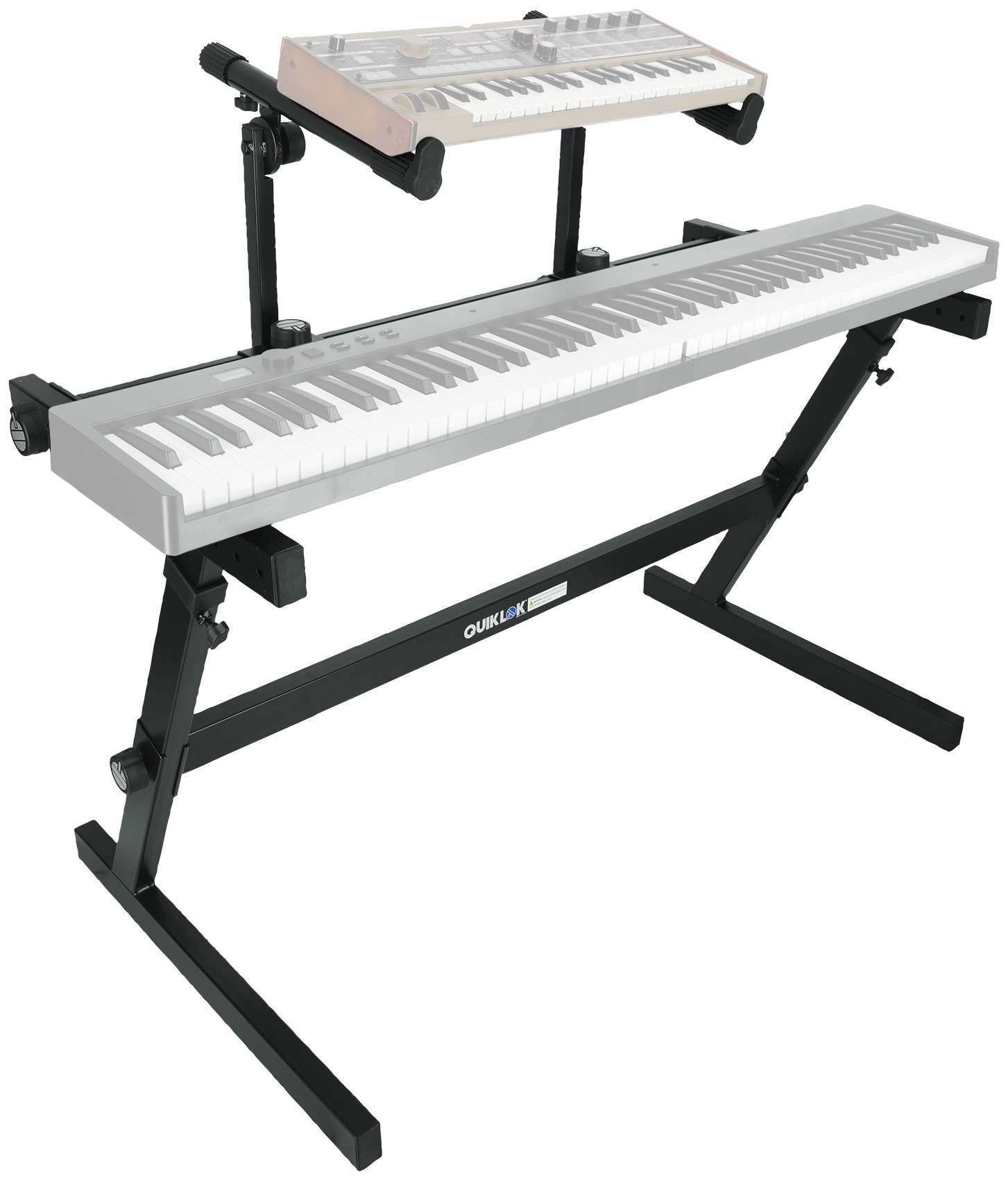 Quik Lok Z-726L 2-Tier Z-Style Keyboard Stand 44 inch Width +