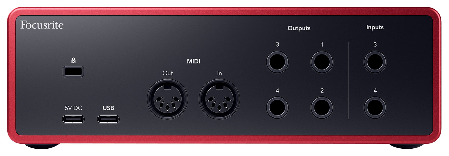 Focusrite Scarlett 4i4 4th Gen Studio Recording USB Audio