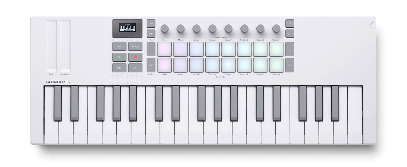 Novation Launchkey Mini 37 MK4 White 37-key MIDI Ableton Keyboard