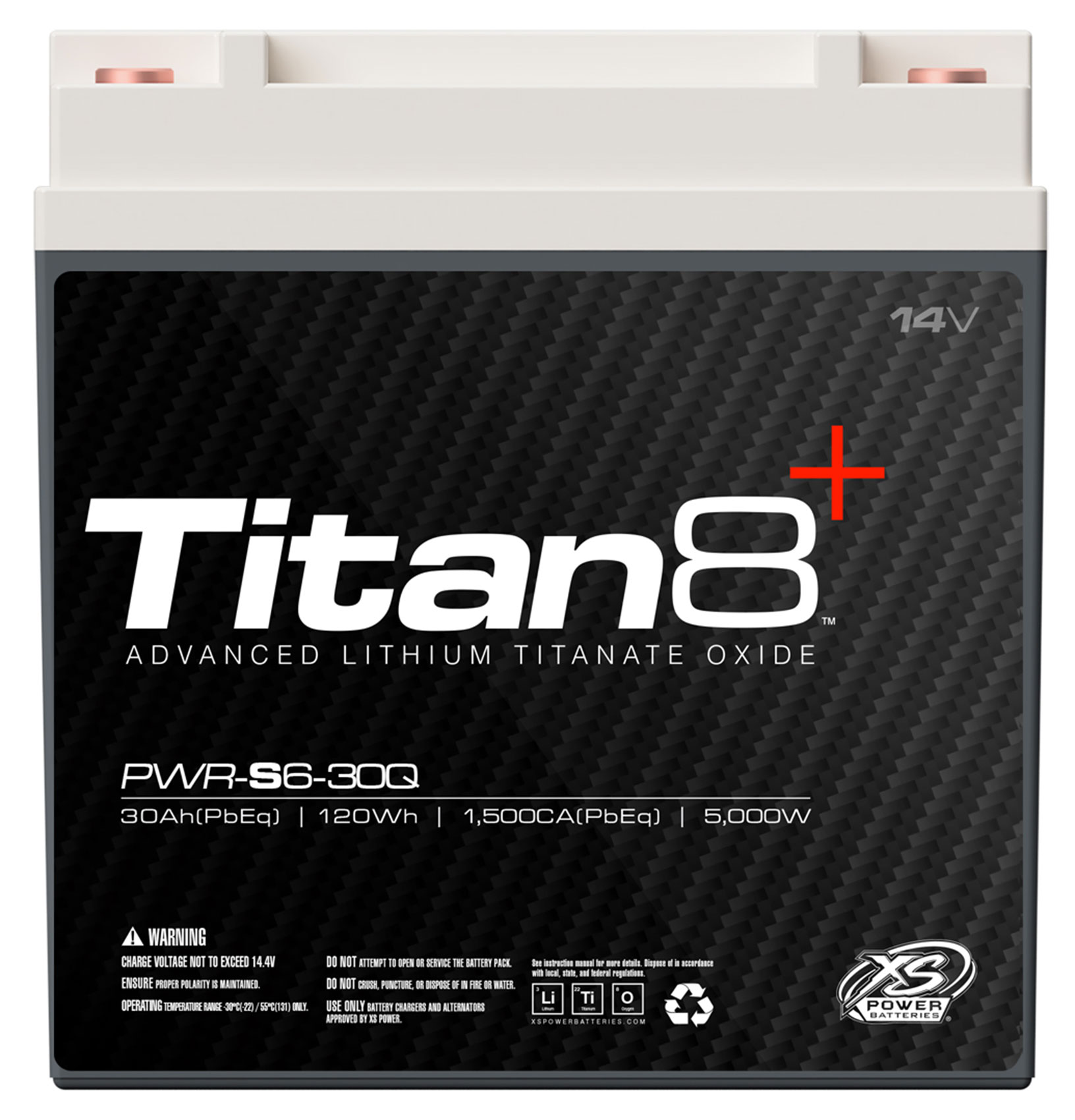 XS Power PWR-S6-30Q 14V 6000W Titan8 Lithium Battery with M6