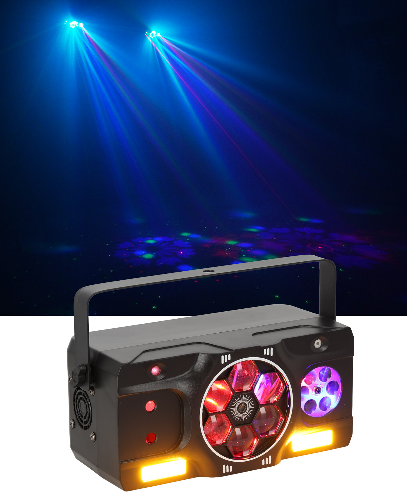 Rockville INSTA PARTY 61 5-in-1 Dance Floor DJ Effect Light Bee 