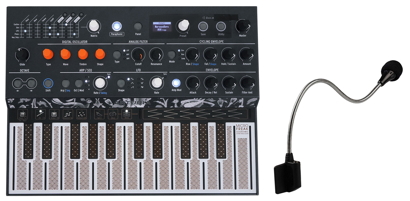 Arturia MicroFreak USB MIDI Hybrid Synthesizer 25-Key Synth+