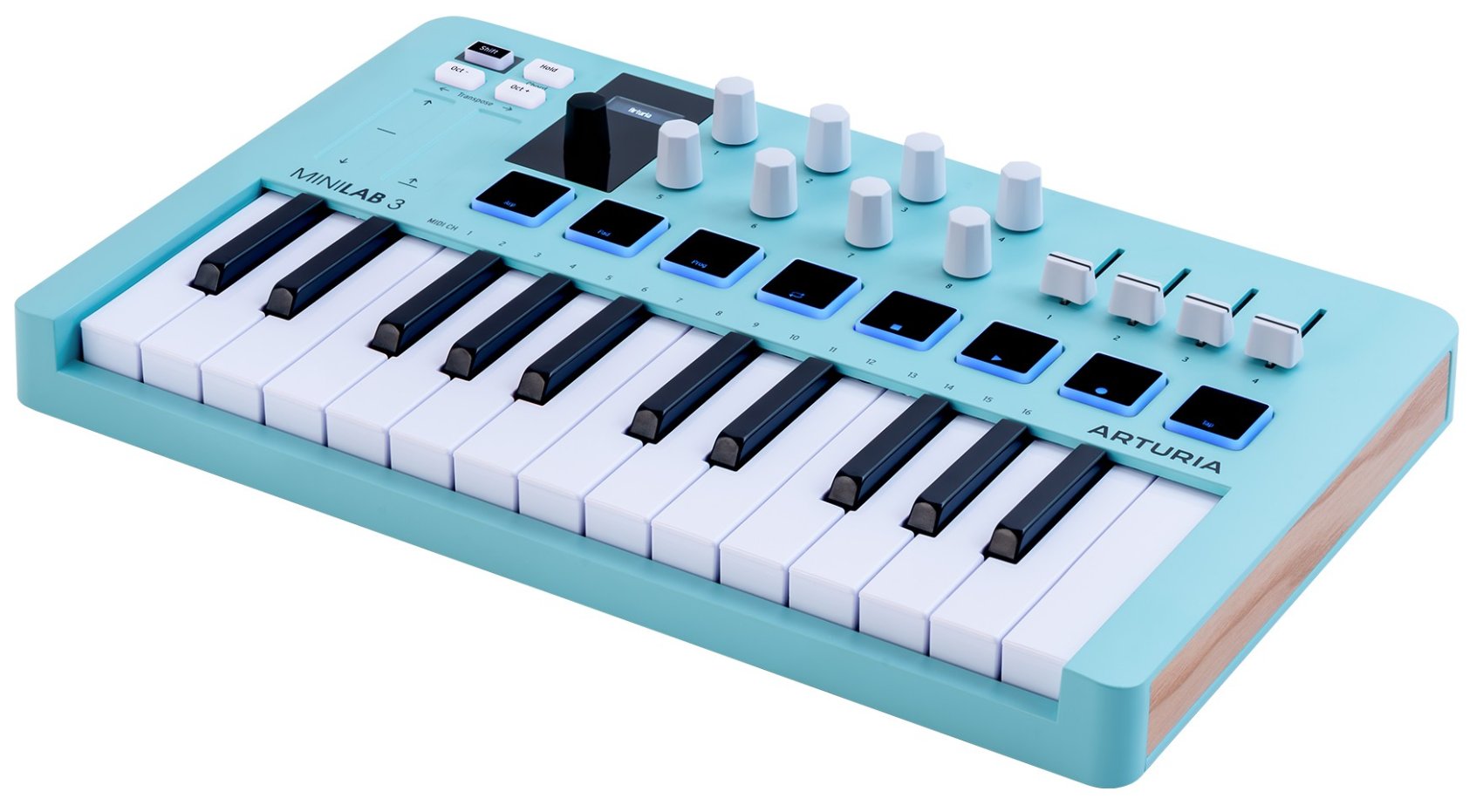 Arturia MiniLab 3 Aquamarine MIDI Keyboard Controller+Portable
