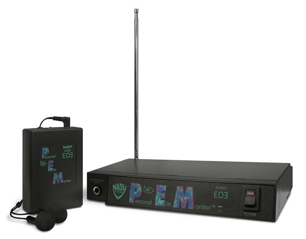 Nady EO3 BB 300 Foot Wireless In Ear Stage Monitor System With Ear Buds