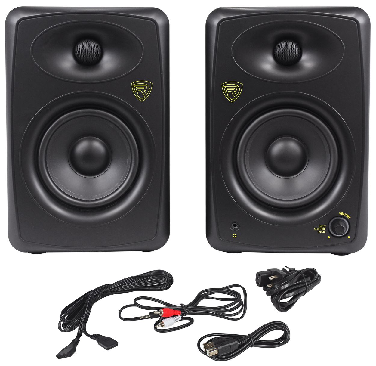 Rockville ASM5 5" 2Way 200W Active/Powered USB Studio Monitor Speakers