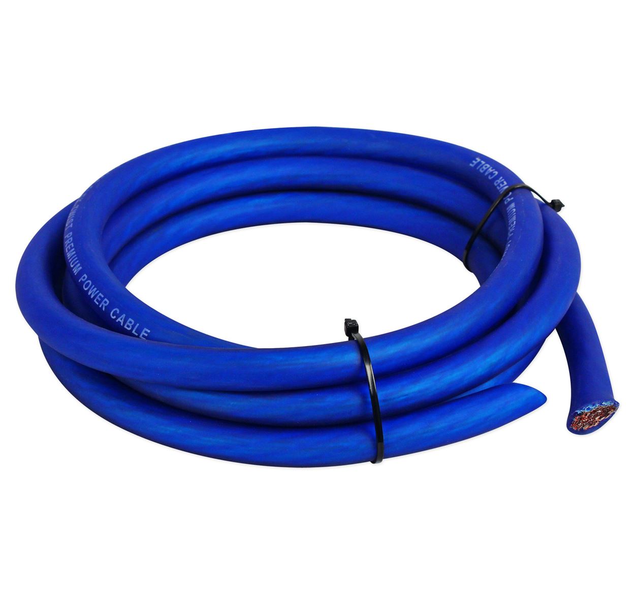 Rockville R0G100BLUE 1/0 Gauge 100-Foot Power/Ground Wire – Blue CCA For Car Audio
