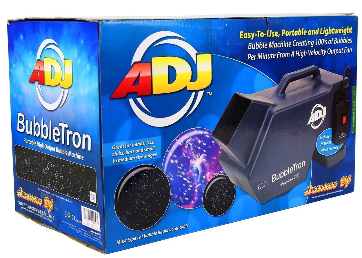American DJ BUBBLE TRON High Output Bubble Machine w/ Remote Bubbletron