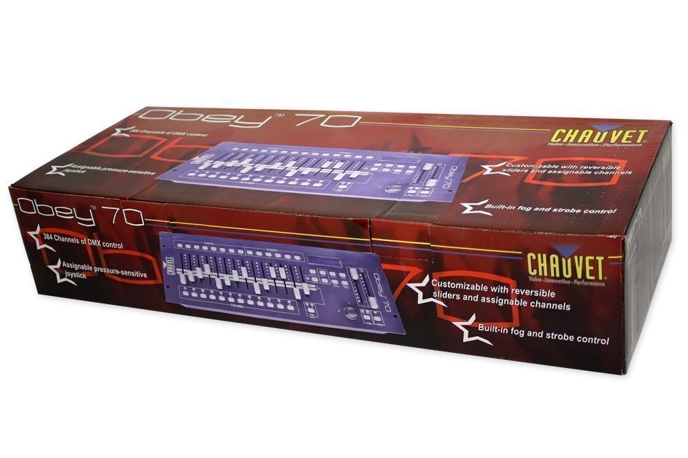 Chauvet DJ OBEY 70 Light/Fog DMX Lighting Controller+Pressure Sensitive
