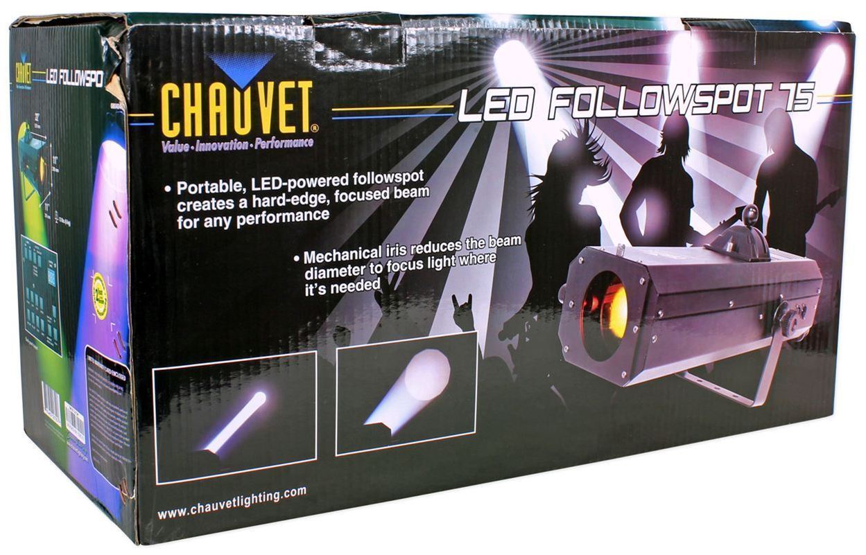 Chauvet DJ LED Followspot 75ST DMX/Manual 7 Color Focused Light w