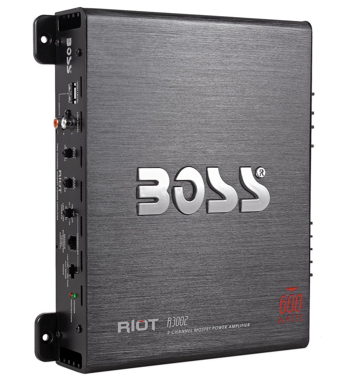Boss R3002 600 Watt 2Channel Car Power Amplifier+Remote Level Control