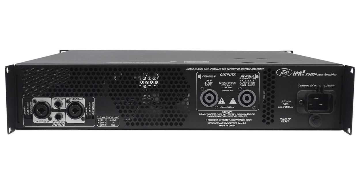 Peavey IPR2 7500 Lightweight Class D Professional Power Amplifier 7,500