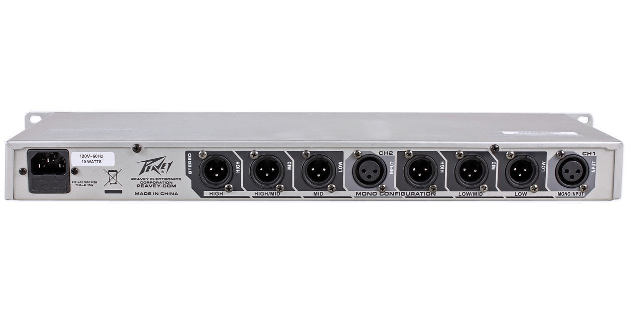 Peavey PV35XO 3 Way Stereo 4/5 Way Rack Mount Mono Electronic Crossover