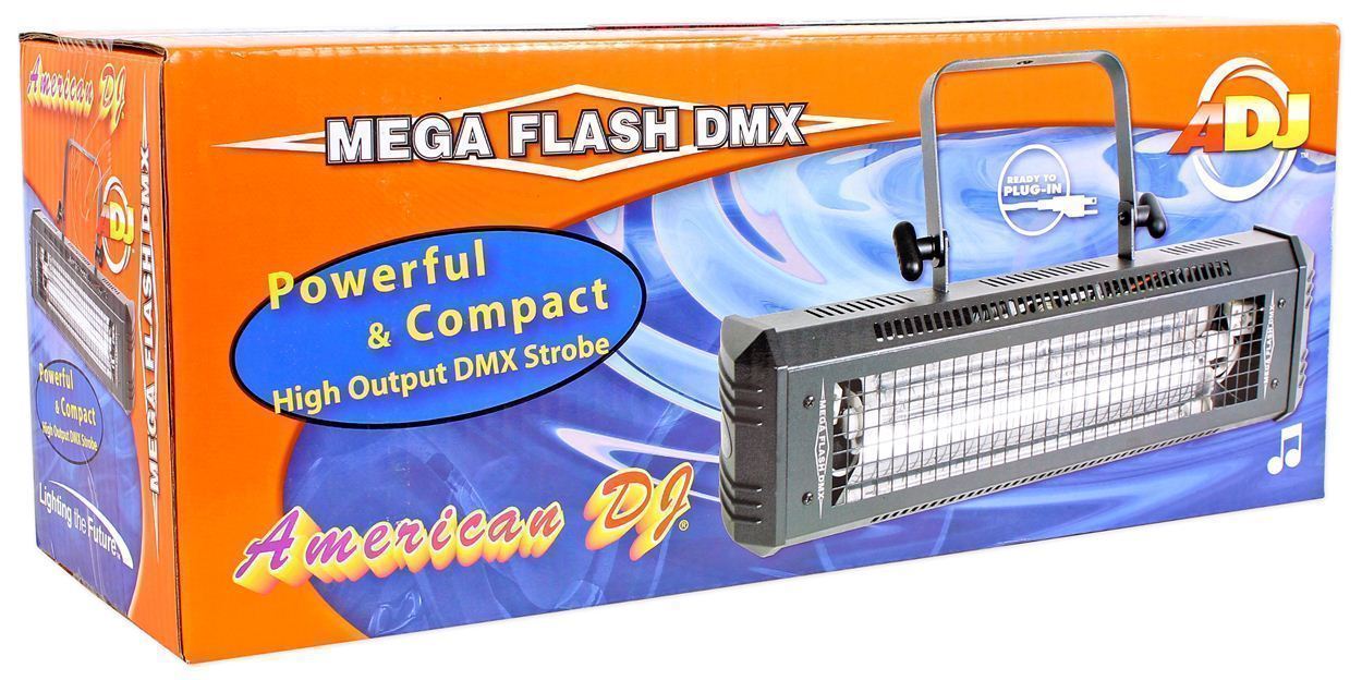 American DJ Mega Flash DMX 800-Watt Compact DMX Strobe Light w/ Sound