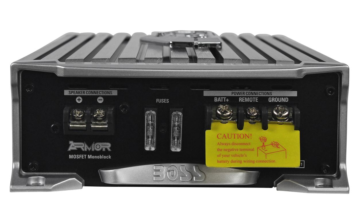 New Boss Armor AR2000M 2000 Watt Mono Amplifier Car Audio Amp + Bass