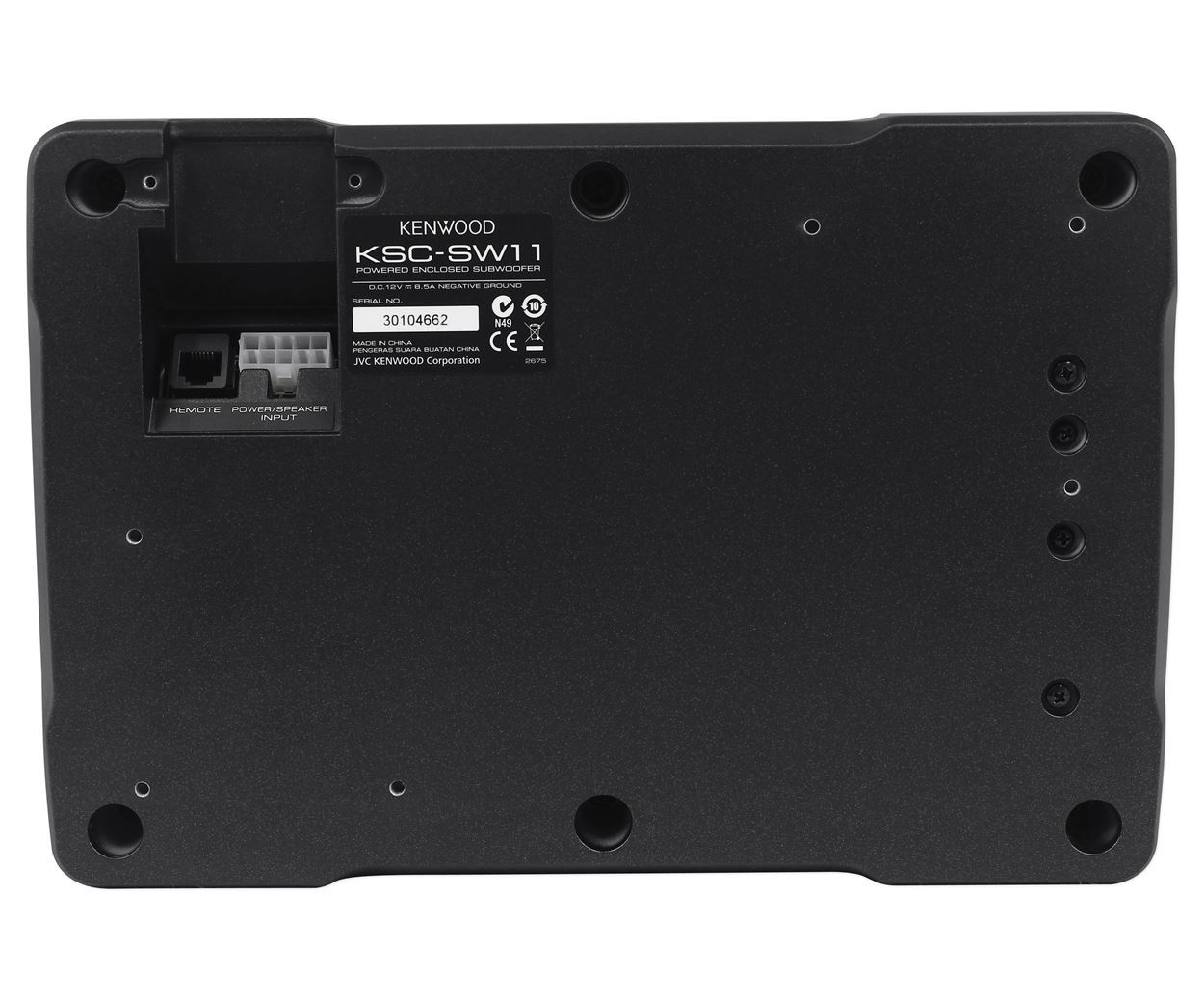 Kenwood KSCSW11 150 Watt Compact/Slim Powered Subwoofer w/ Bass Remote