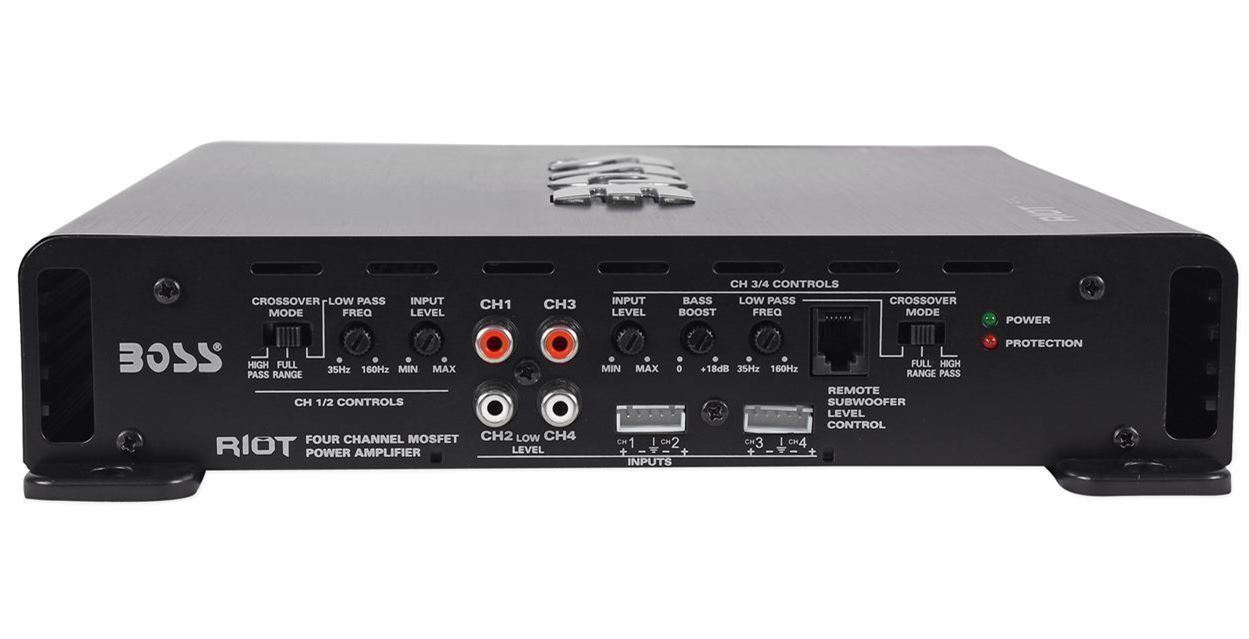 Boss R2504 1000 Watt 4Channel Car Audio Power Amplifier+8 Gauge Amp